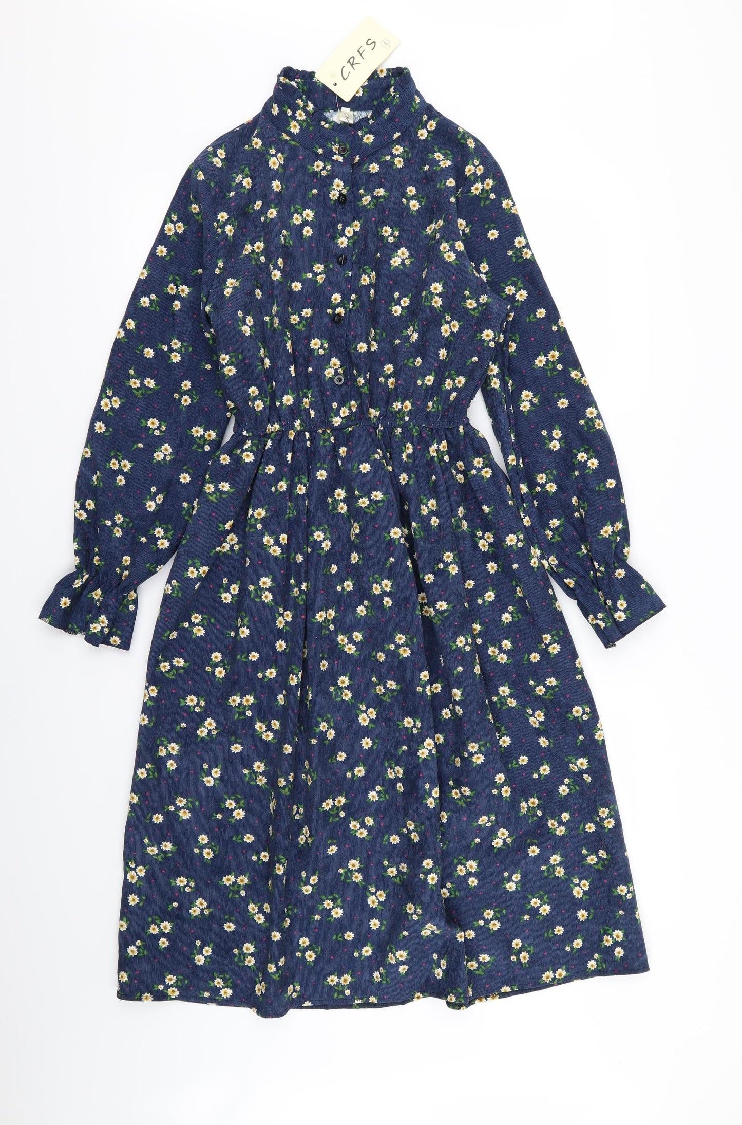 CRFS Womens Blue Floral  Fit & Flare  Size S