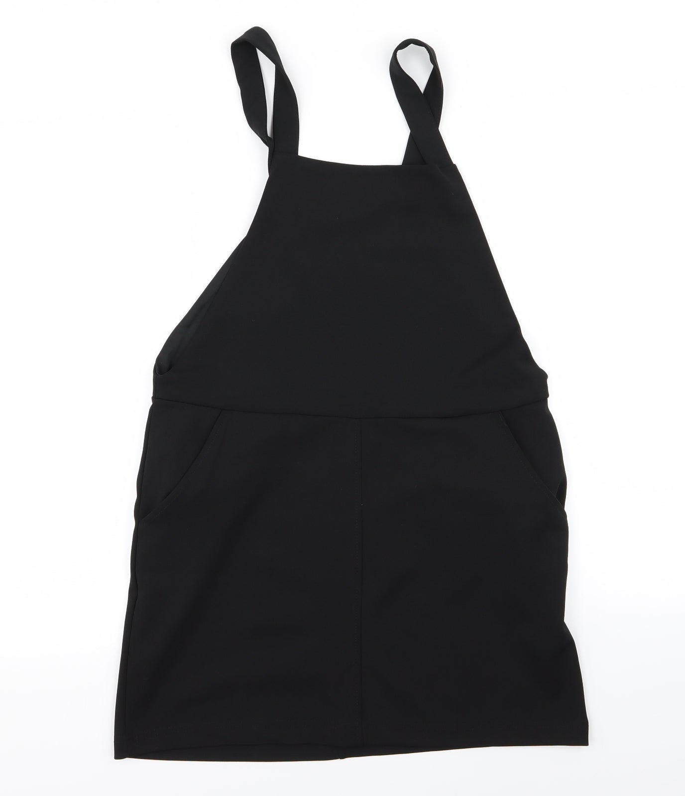 New Look Womens Black   Pinafore/Dungaree Dress  Size 10