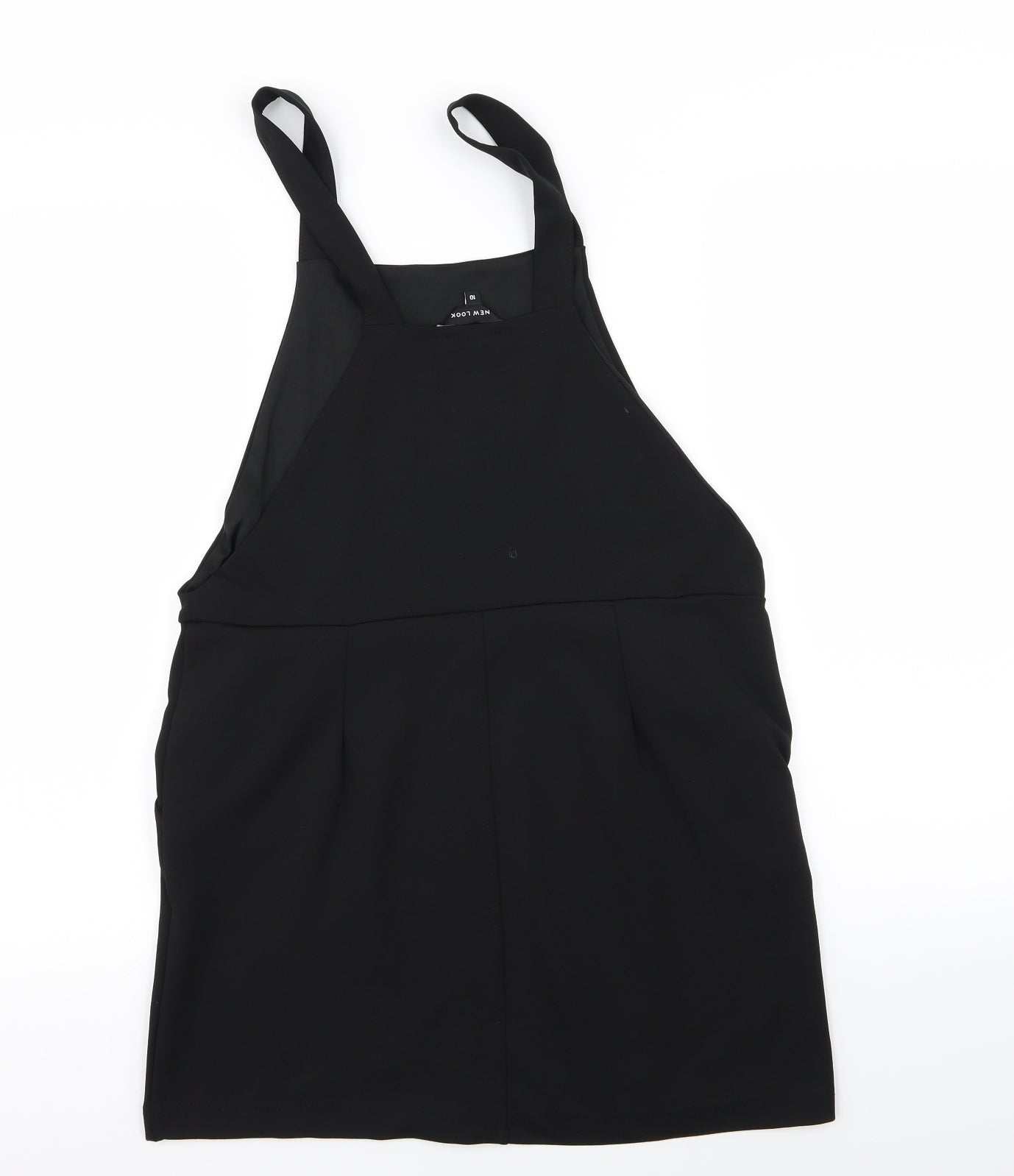 New Look Womens Black   Pinafore/Dungaree Dress  Size 10