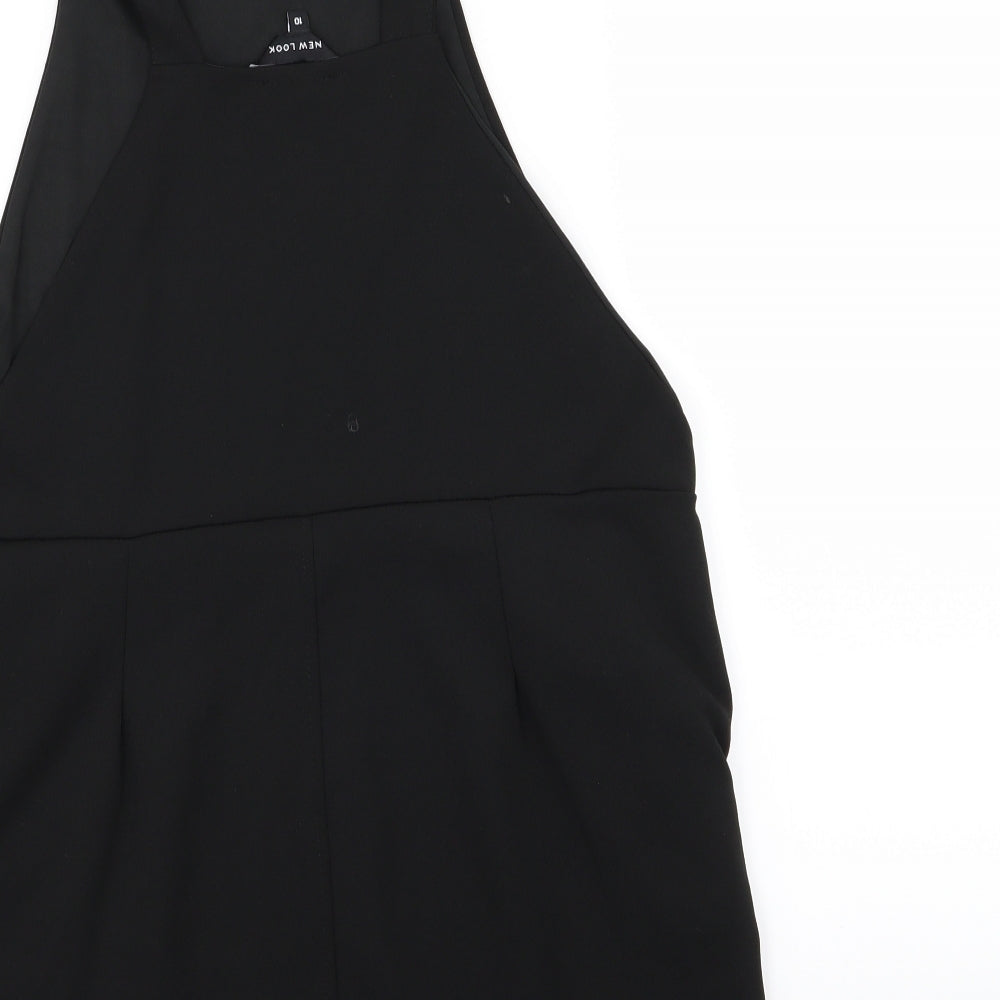 New Look Womens Black   Pinafore/Dungaree Dress  Size 10