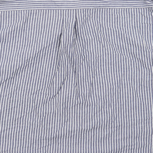 New Look Womens Blue Striped  Basic Blouse Size 12