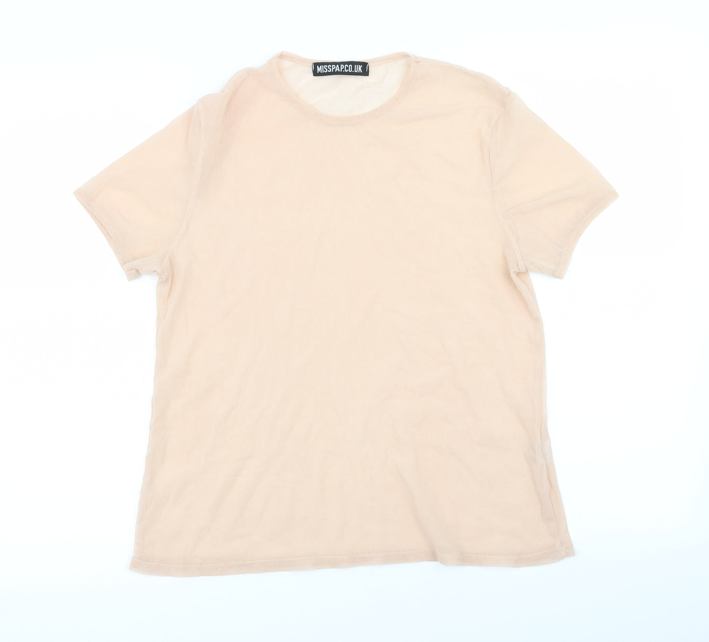 Misspap Womens Pink   Basic T-Shirt Size 6