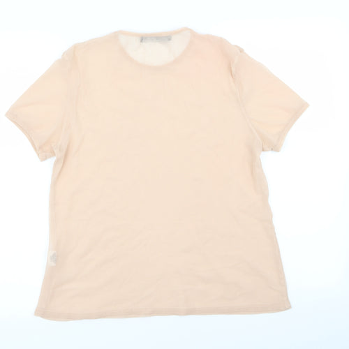 Misspap Womens Pink   Basic T-Shirt Size 6