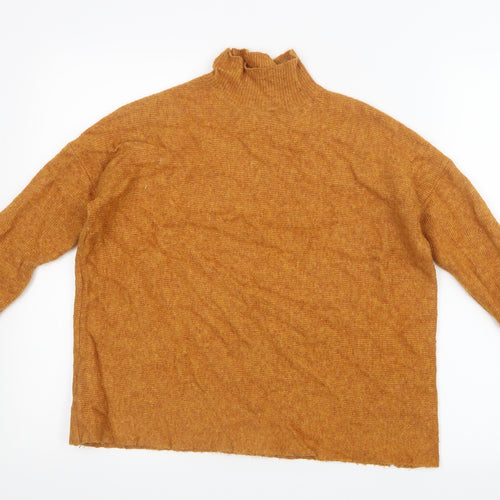 Warehouse Womens Yellow  Knit Pullover Jumper Size S