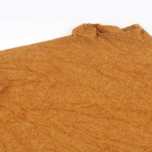Warehouse Womens Yellow  Knit Pullover Jumper Size S