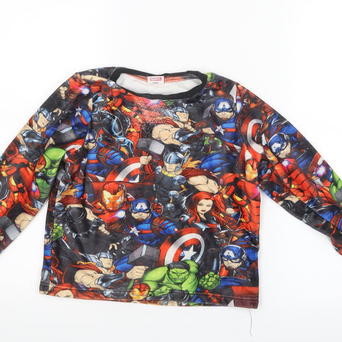 Matalan Boys Blue Geometric   Pyjama Top Size 7 Years  - Marvel