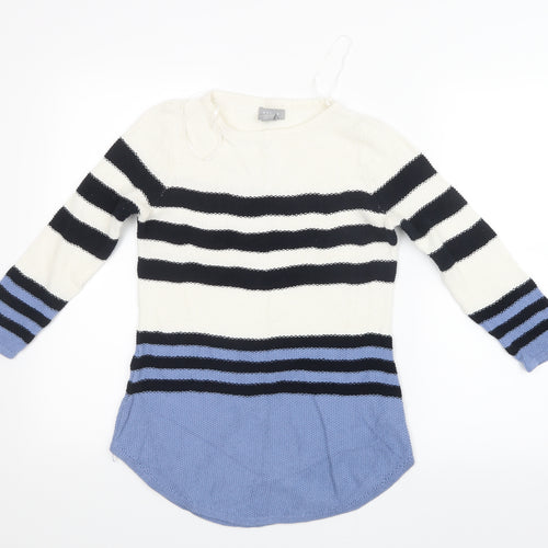 Kenar Womens Blue  Knit Pullover Jumper Size M