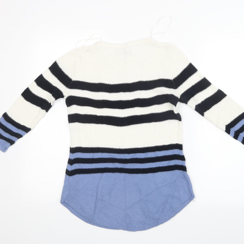 Kenar Womens Blue  Knit Pullover Jumper Size M