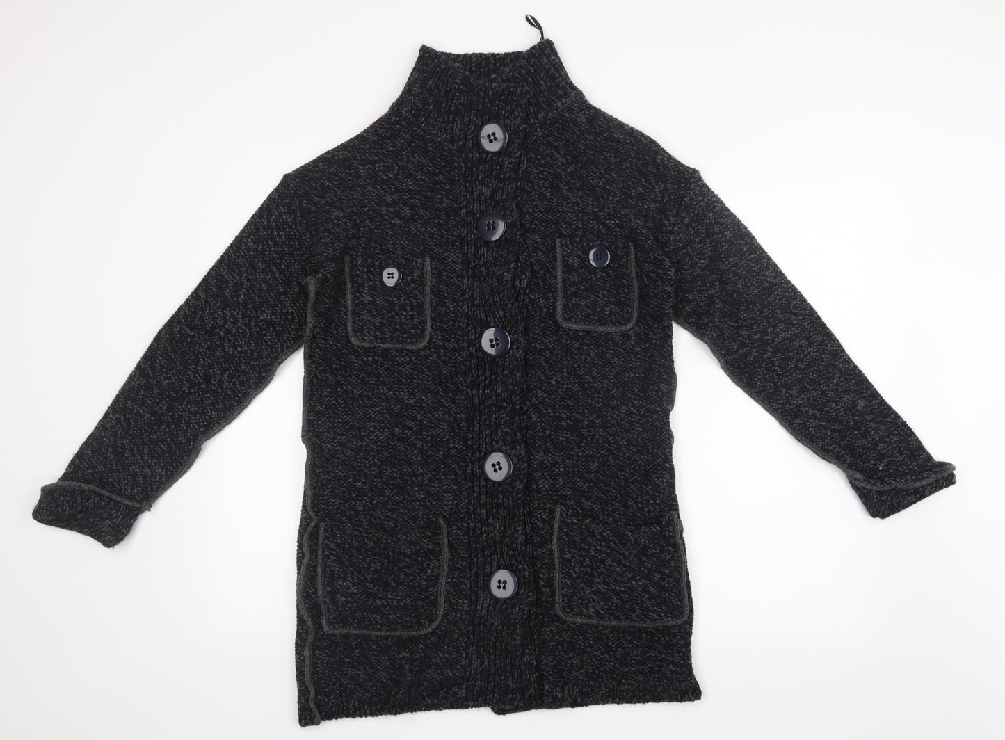 NEXT Womens Black  Knit Cardigan Jumper Size XS