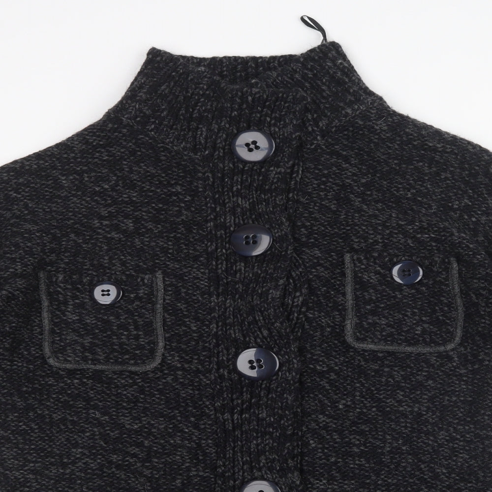 NEXT Womens Black  Knit Cardigan Jumper Size XS