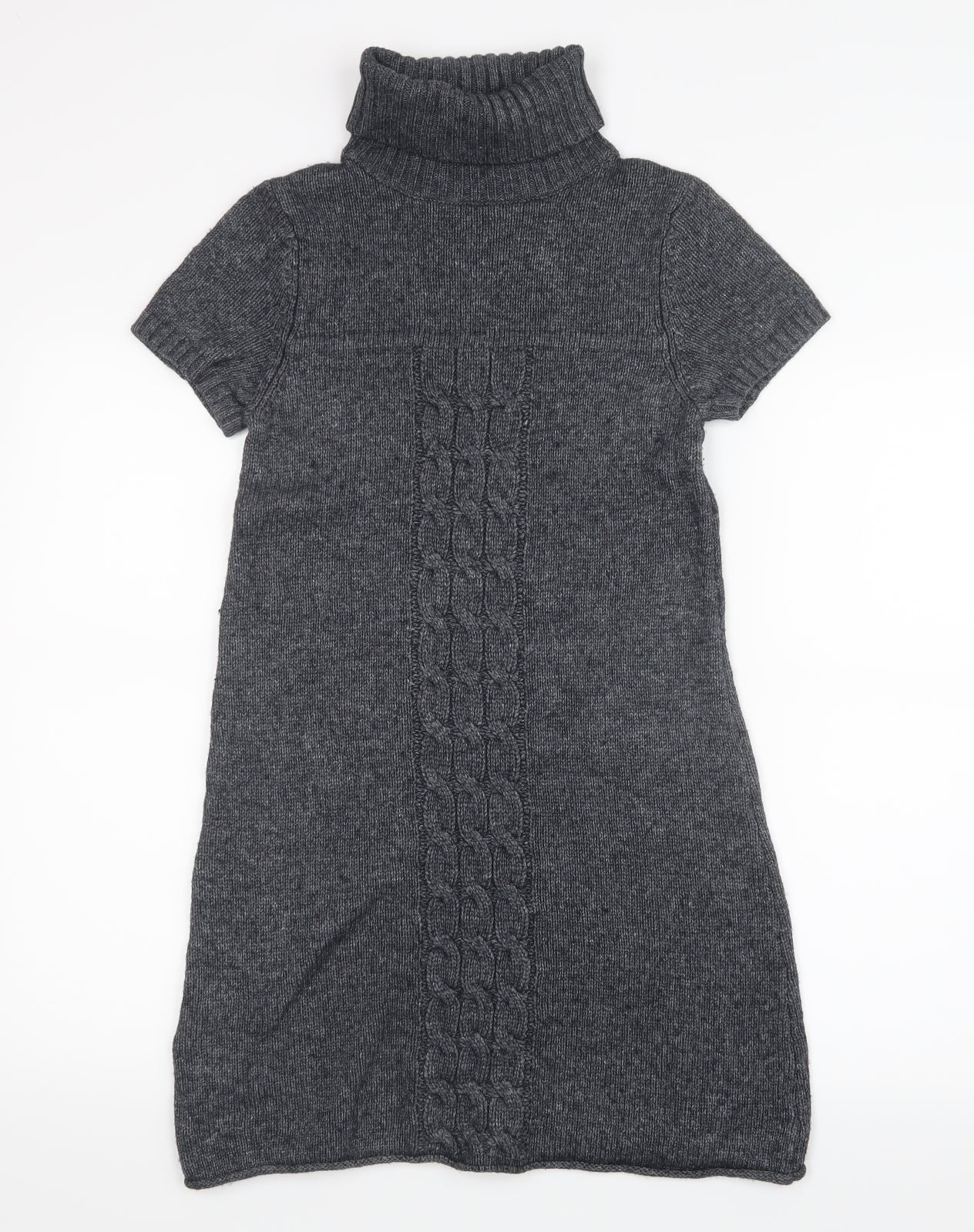 Promod Womens Grey  Knit Jumper Dress  Size S