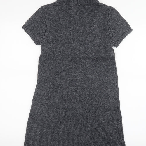 Promod Womens Grey  Knit Jumper Dress  Size S