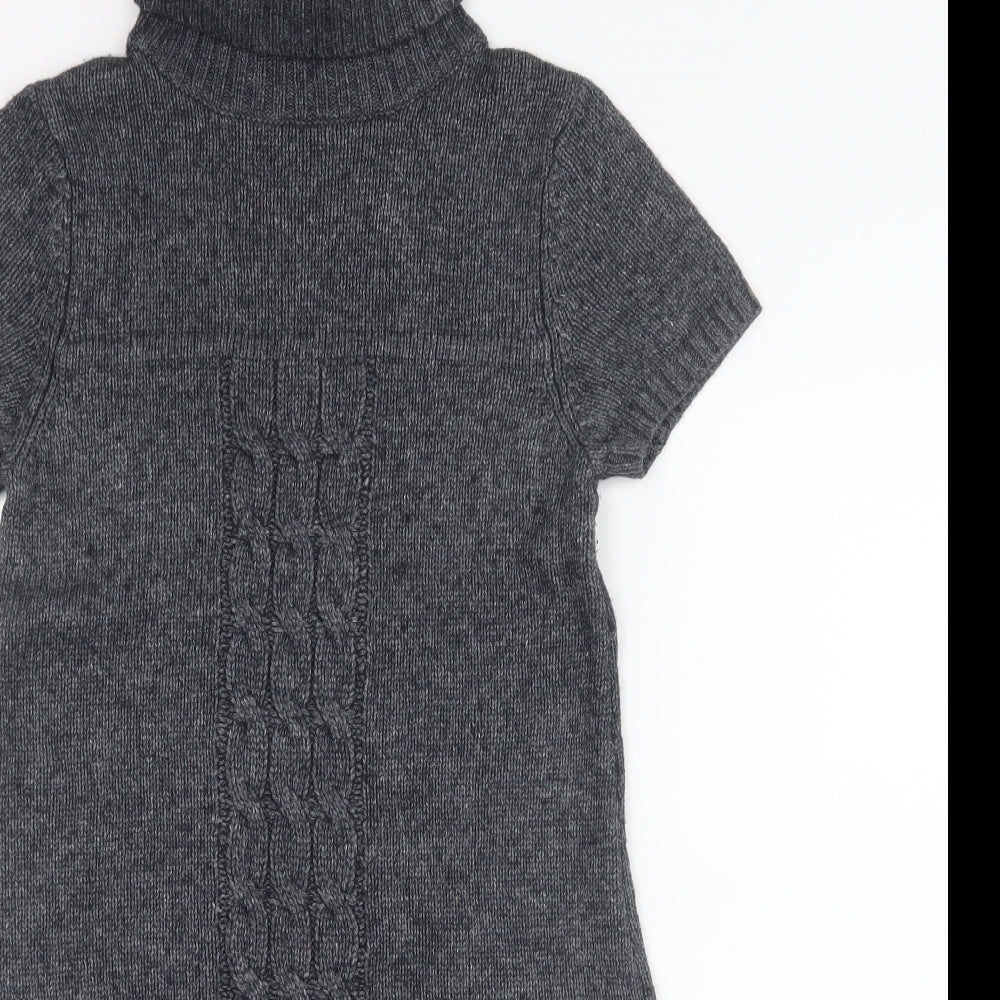 Promod Womens Grey  Knit Jumper Dress  Size S