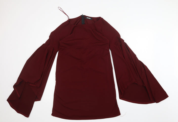 Missguided Womens Red Mini Size 10