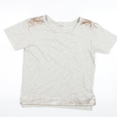 Miss Selfridge Womens Grey   Basic T-Shirt Size 10
