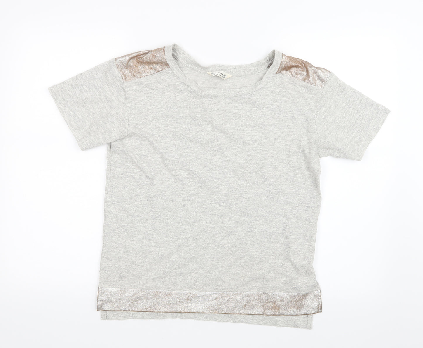 Miss Selfridge Womens Grey   Basic T-Shirt Size 10