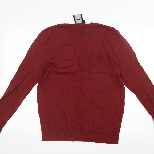 ASOS Mens Red  Knit  T-Shirt Size M