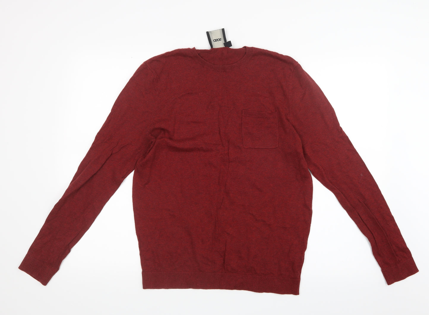 ASOS Mens Red  Knit  T-Shirt Size M