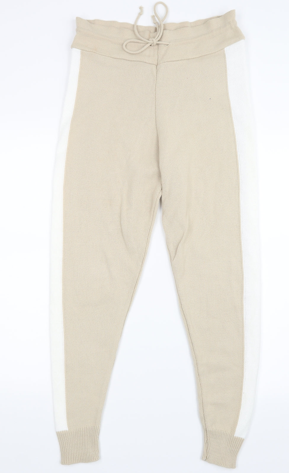 Preworn Womens Beige  Knit Jogger Trousers Size M L26 in