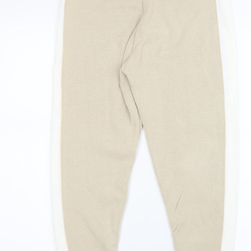 Preworn Womens Beige  Knit Jogger Trousers Size M L26 in