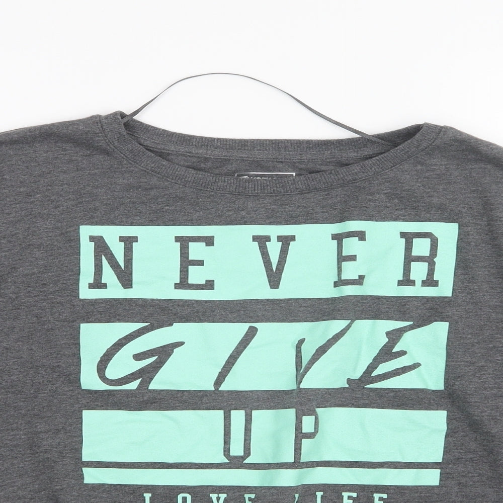 Atmosphere Womens Grey   Basic T-Shirt Size 10
