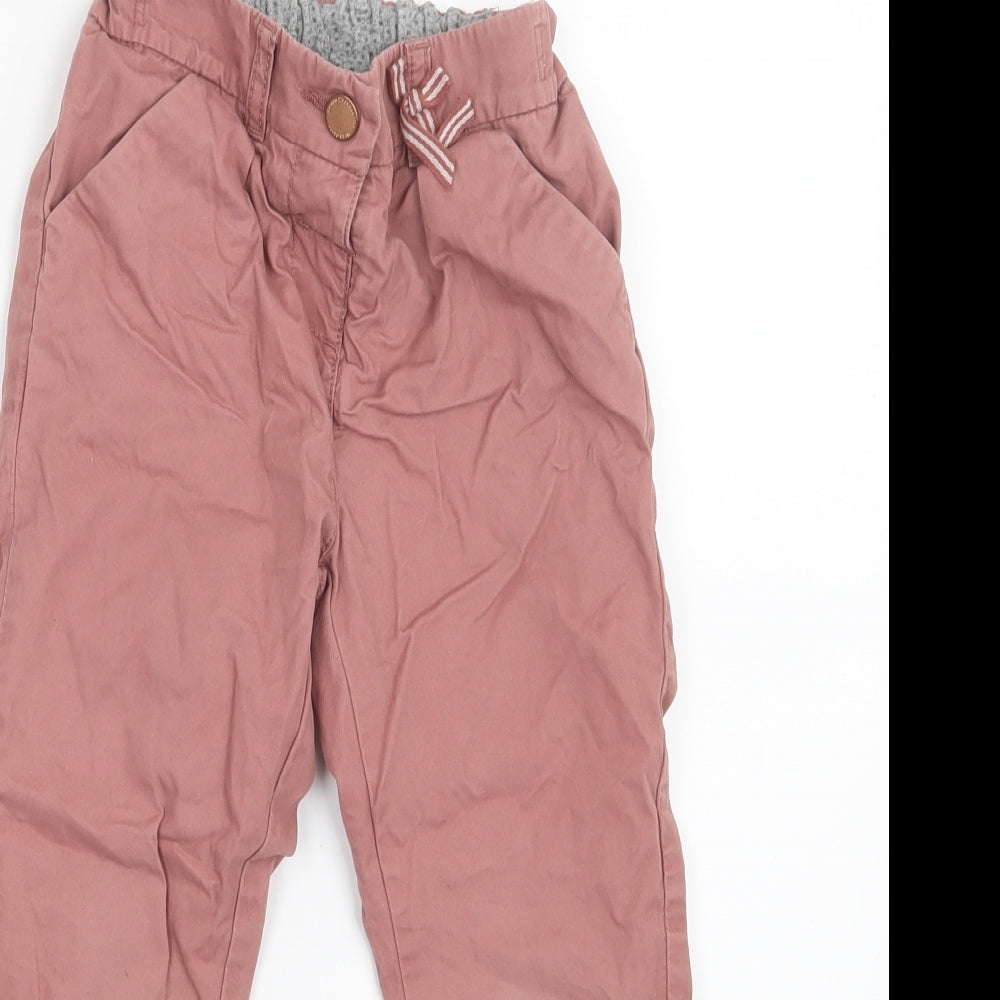 NEXT Girls Pink   Cargo Trousers Size 3-4 Years