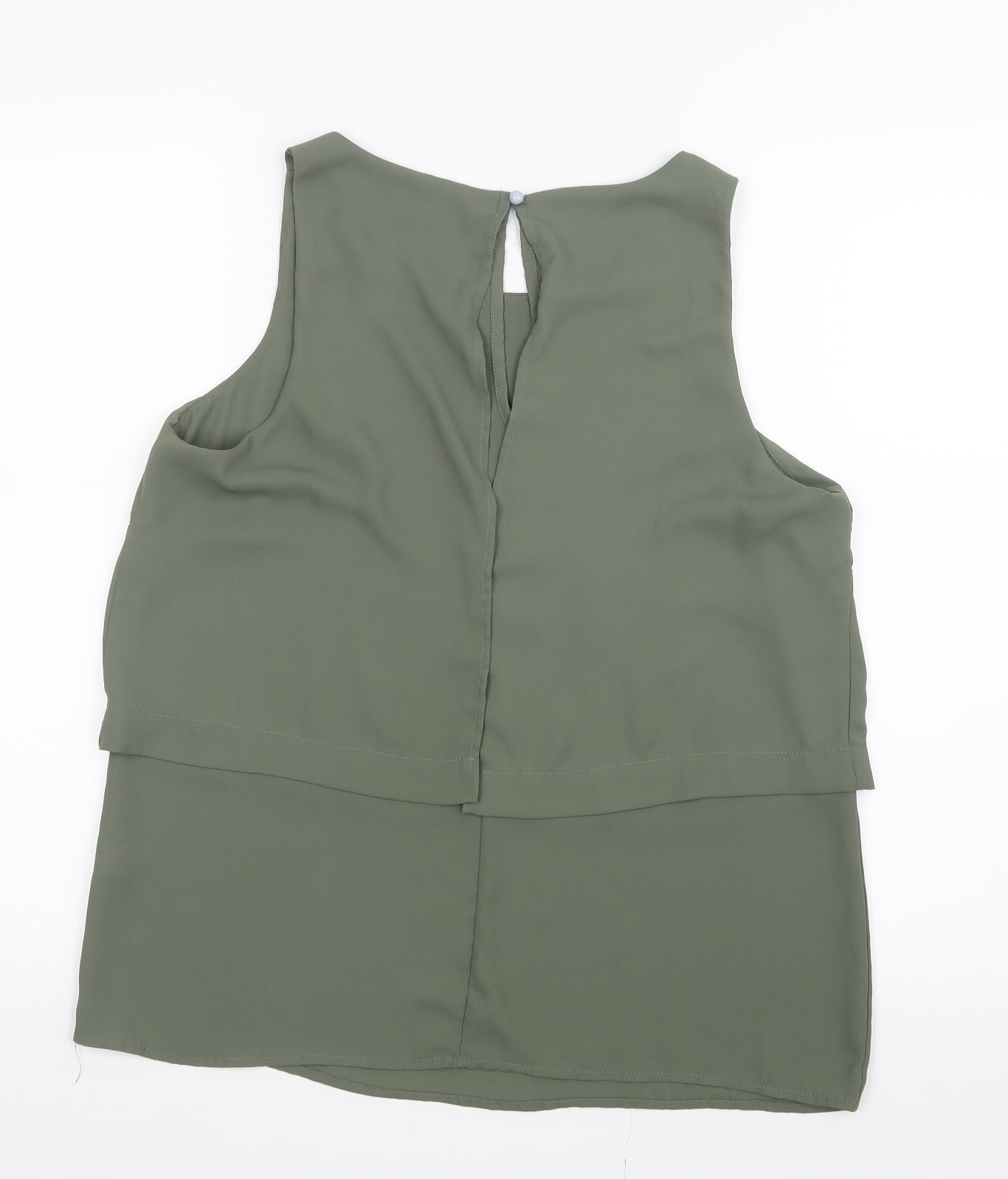 Select Womens Green  Mesh Basic Blouse Size 14