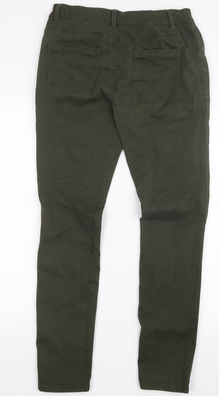 TU Womens Green  Denim Straight Jeans Size 12 L29.5 in