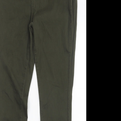 TU Womens Green  Denim Straight Jeans Size 12 L29.5 in