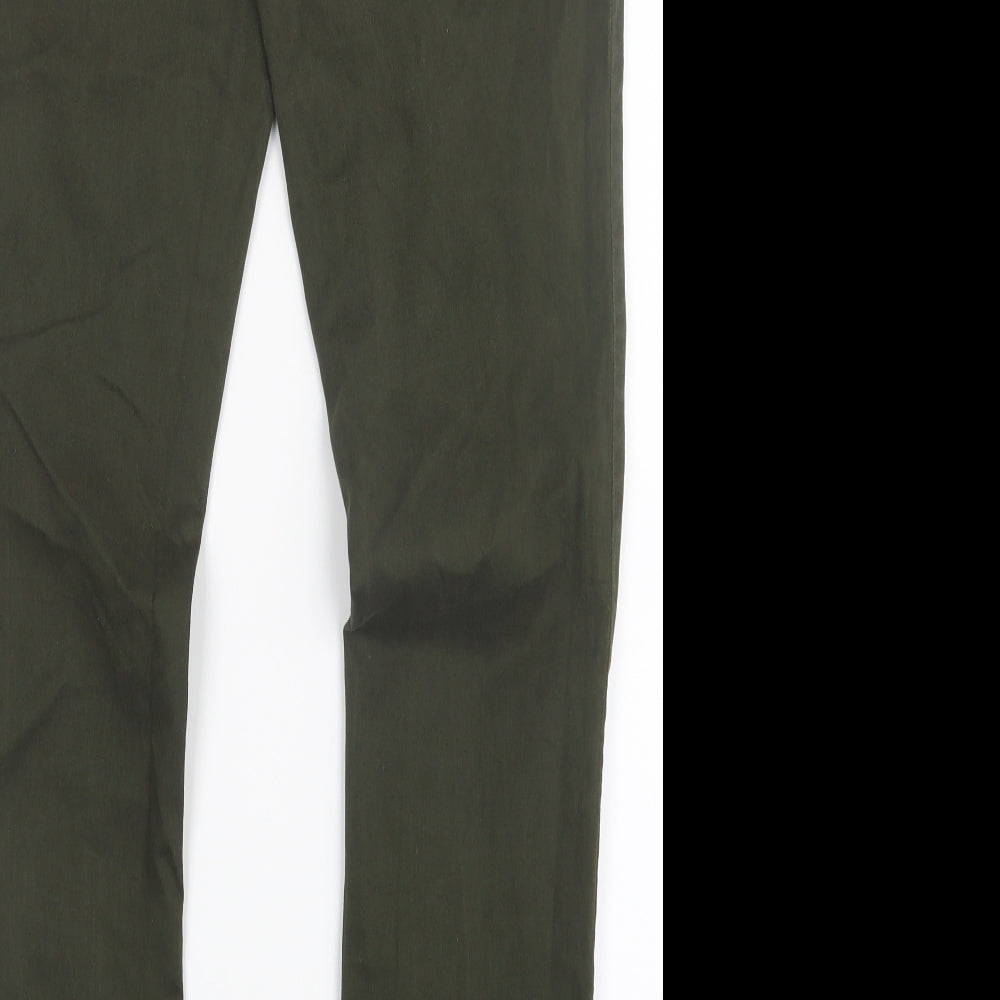 TU Womens Green  Denim Straight Jeans Size 12 L29.5 in