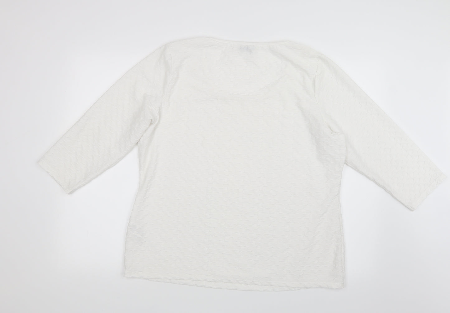 Per Una Womens White   Basic T-Shirt Size 18