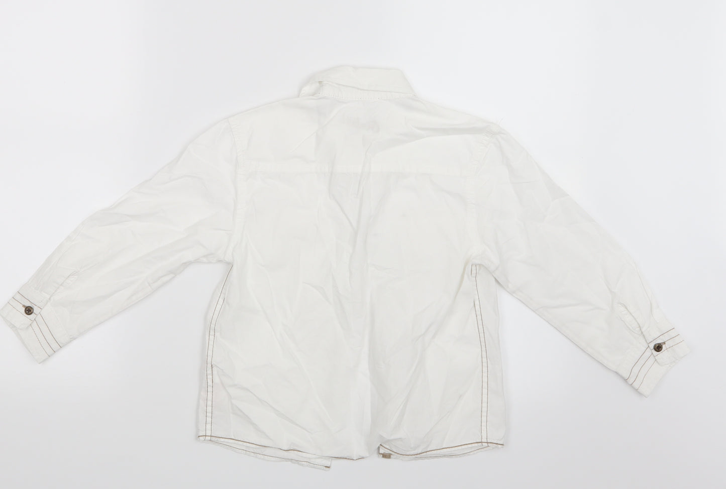 Rebel Boys White   Basic Button-Up Size 5-6 Years