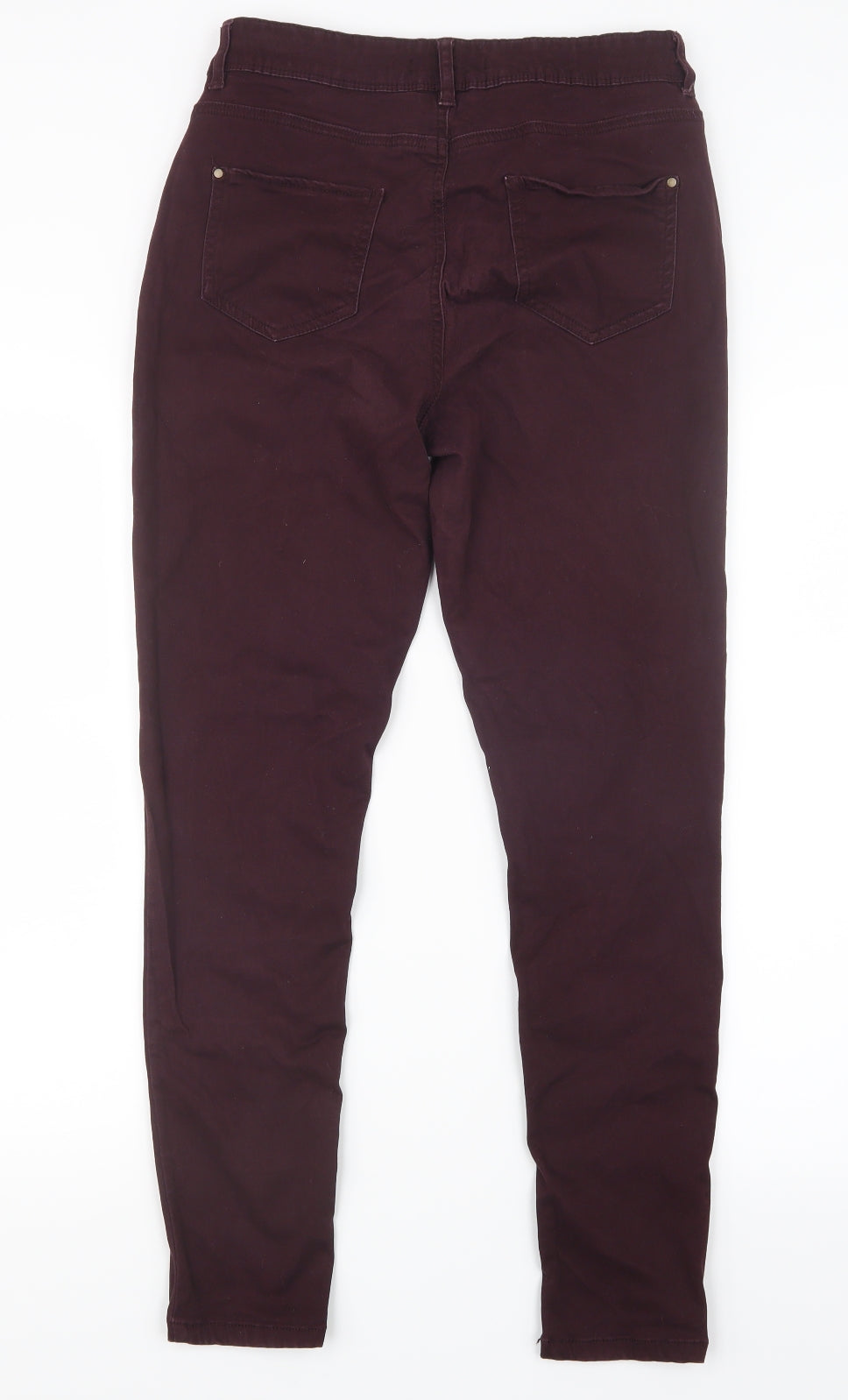 George Womens Purple  Denim Straight Jeans Size 12 L27 in