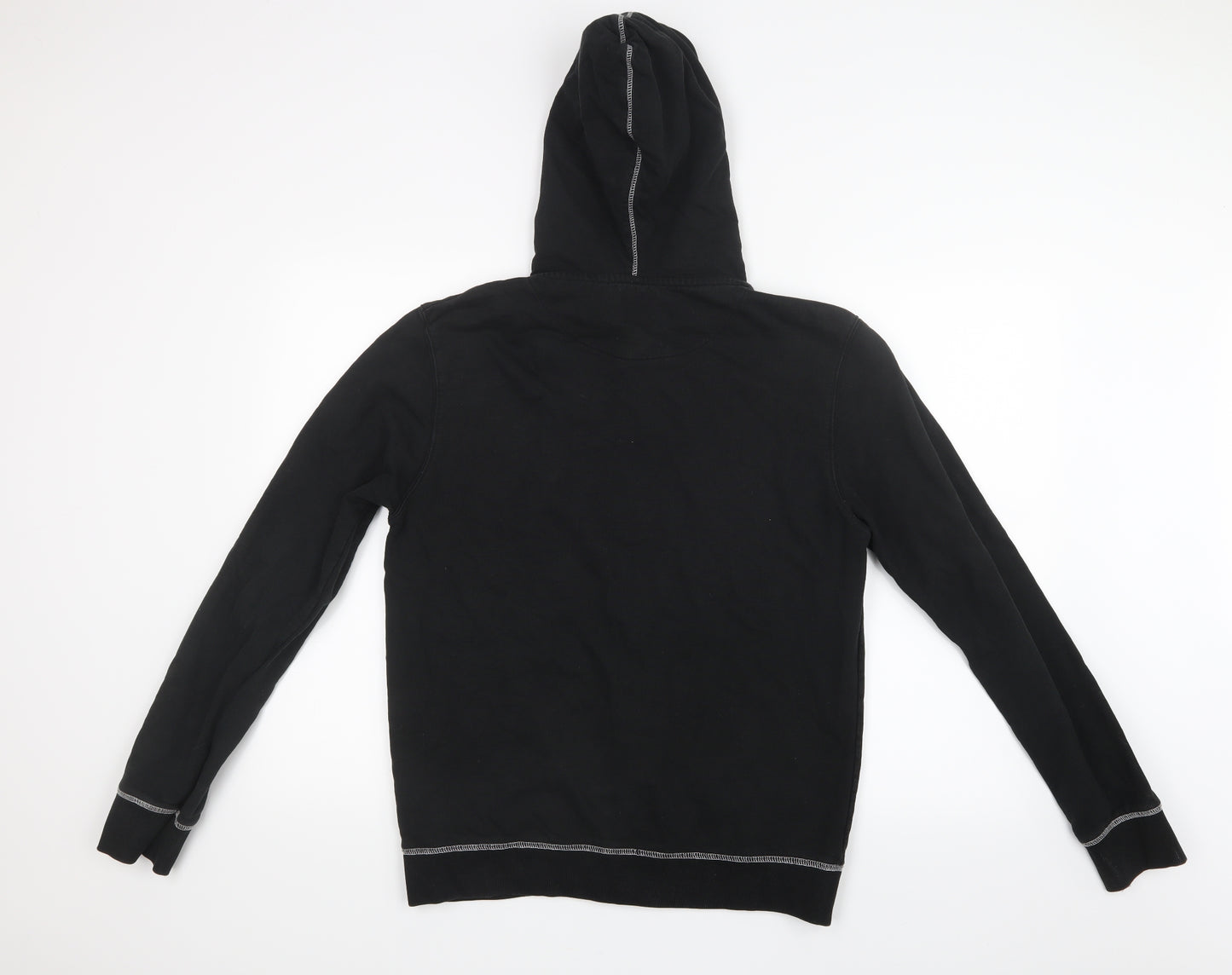 JACK & JONES Mens Black   Full Zip Hoodie Size M