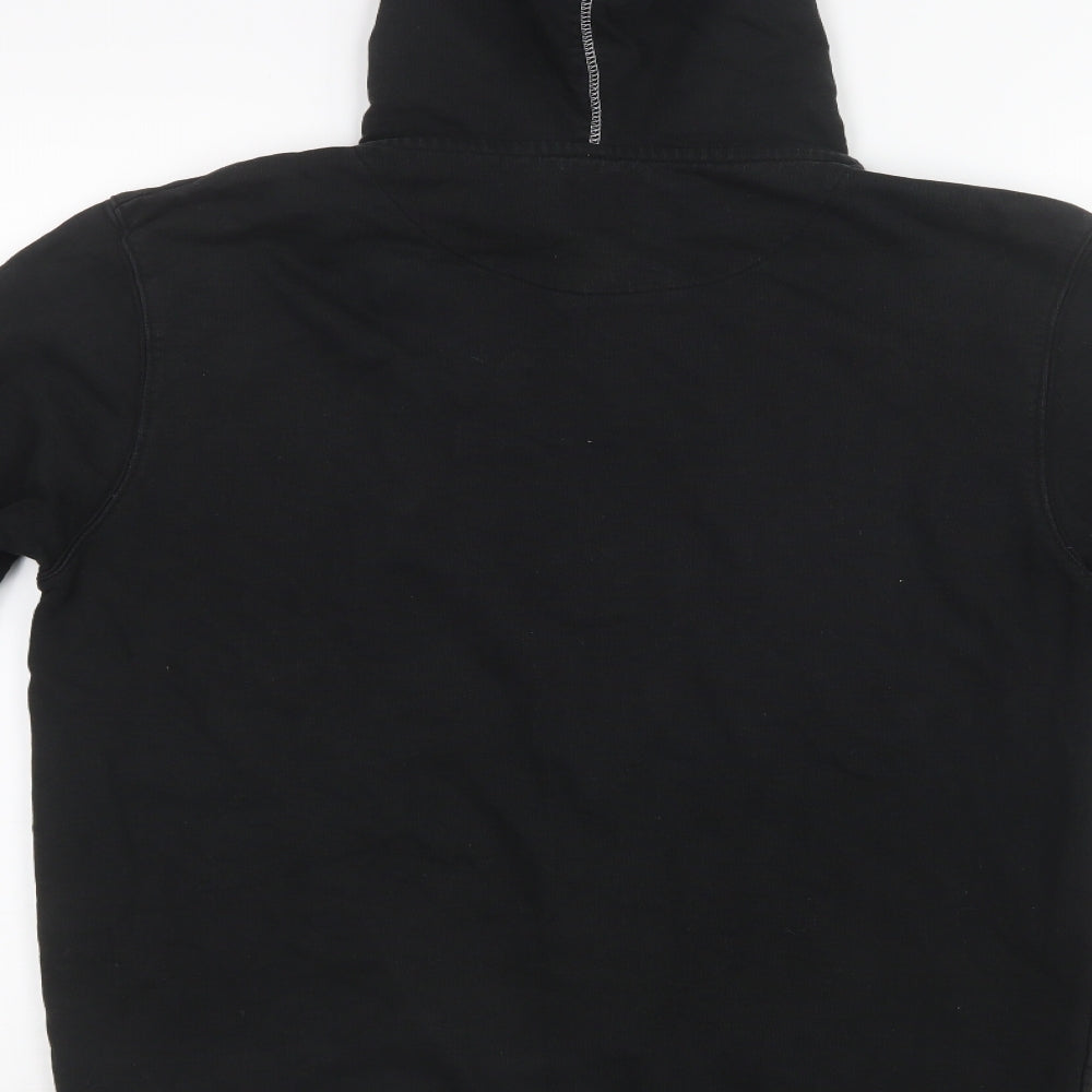 JACK & JONES Mens Black   Full Zip Hoodie Size M