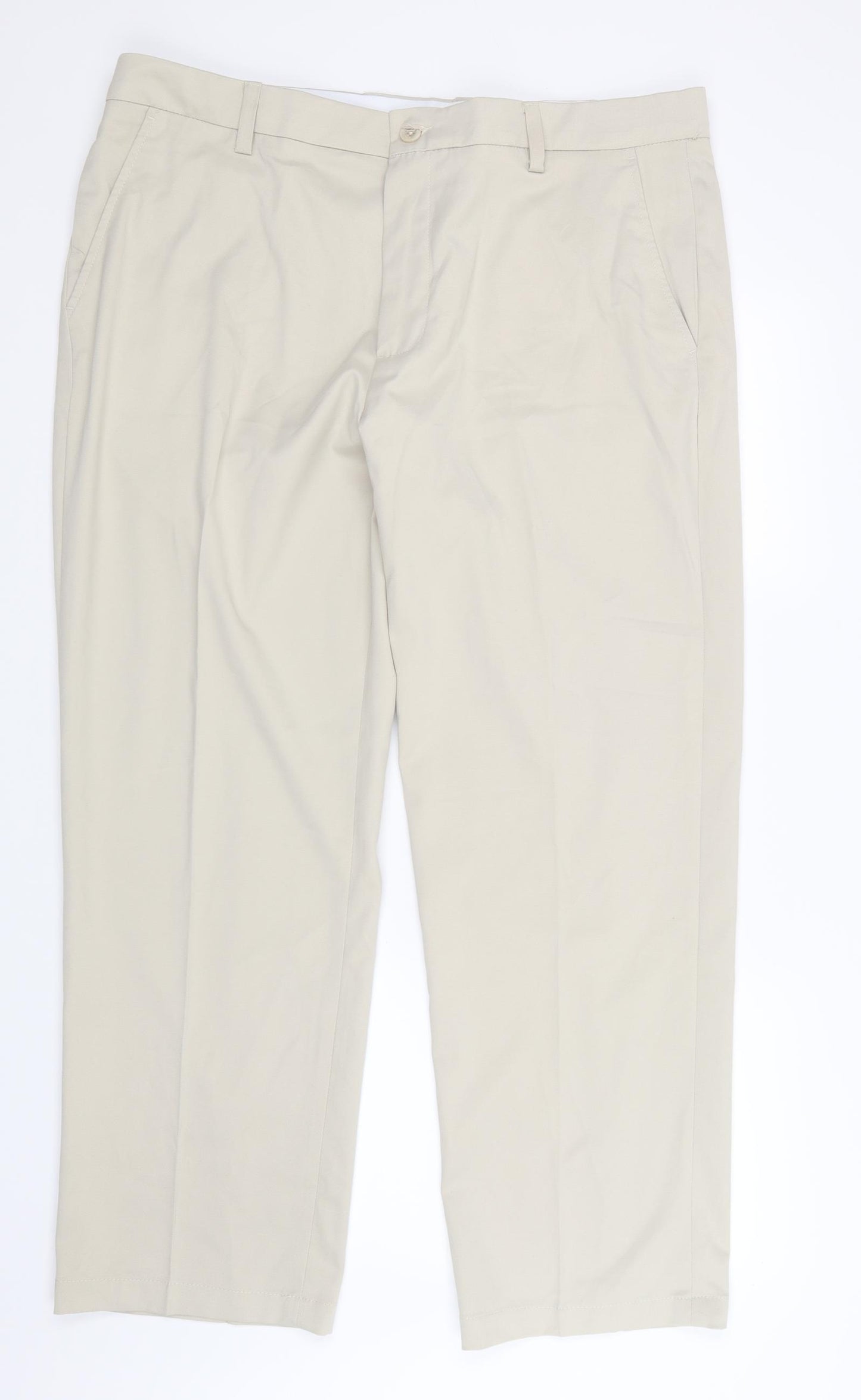 Amazon Essentials Mens Ivory   Trousers  Size 40 in L29 in