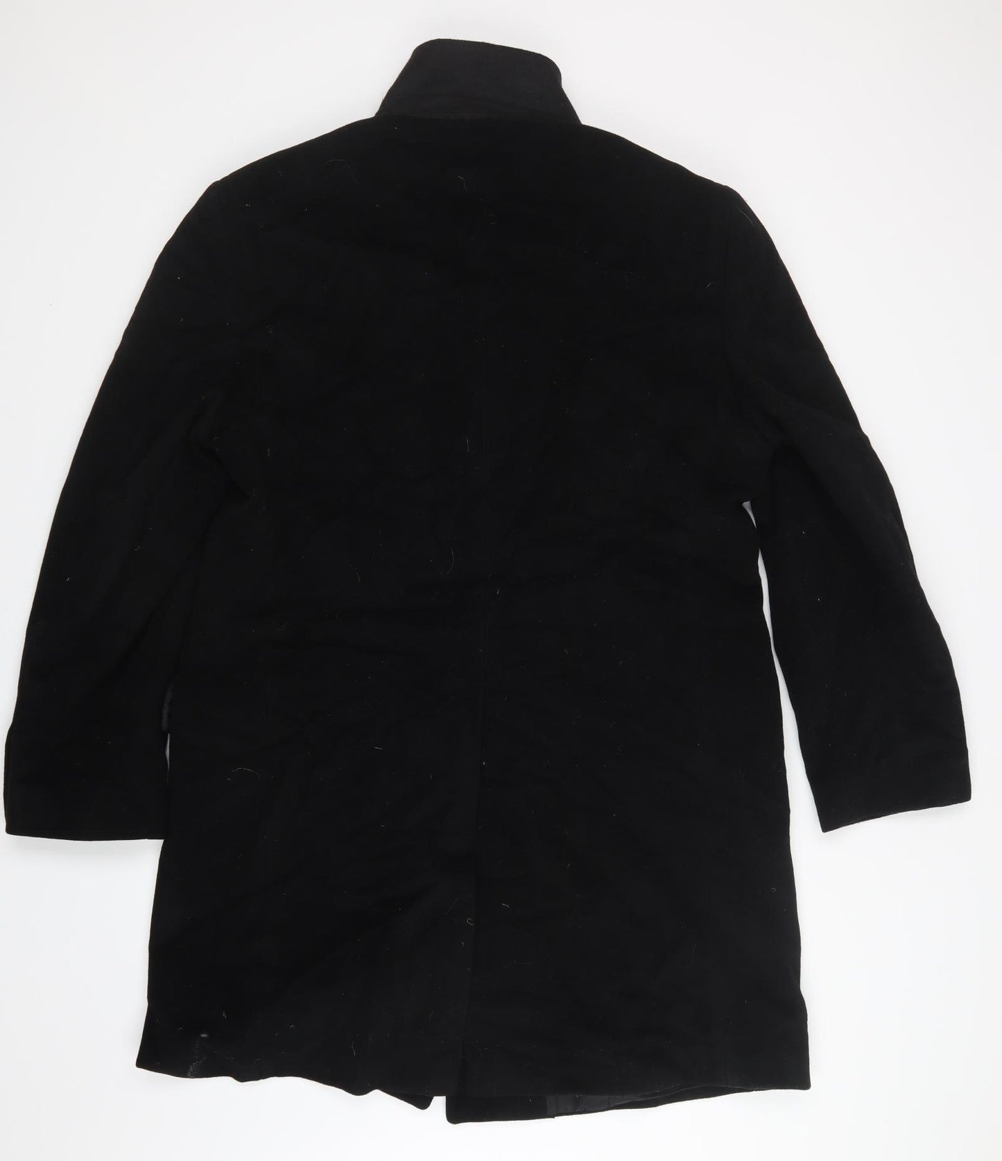 Autograph Mens Black   Pea Coat Coat Size L