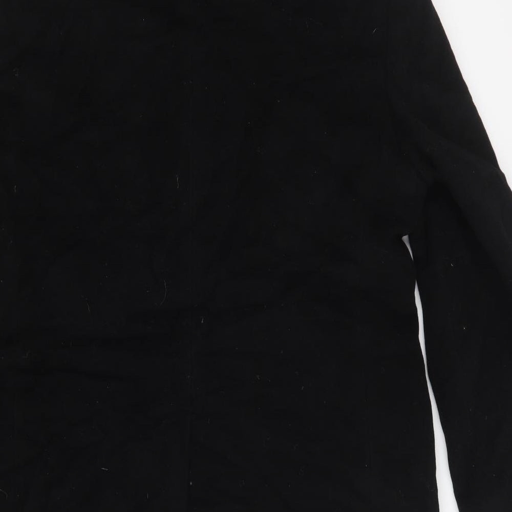 Autograph Mens Black   Pea Coat Coat Size L
