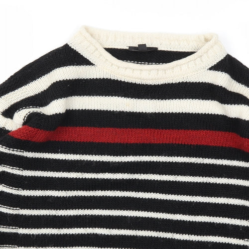 Topshop Womens Multicoloured Striped  Pullover Jumper Size 10