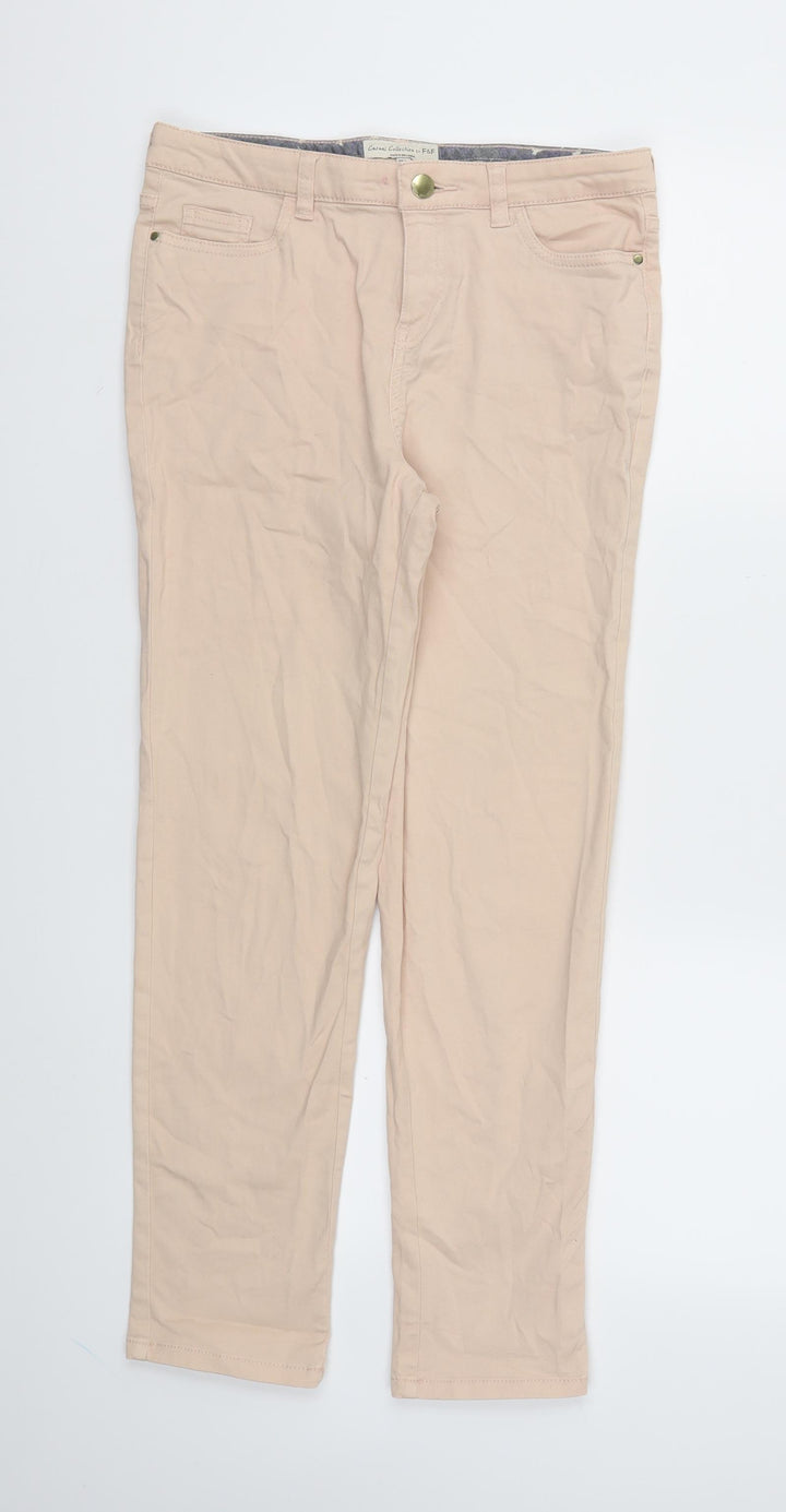 F&F Womens Pink Skinny Jeans Size 8 L27 in