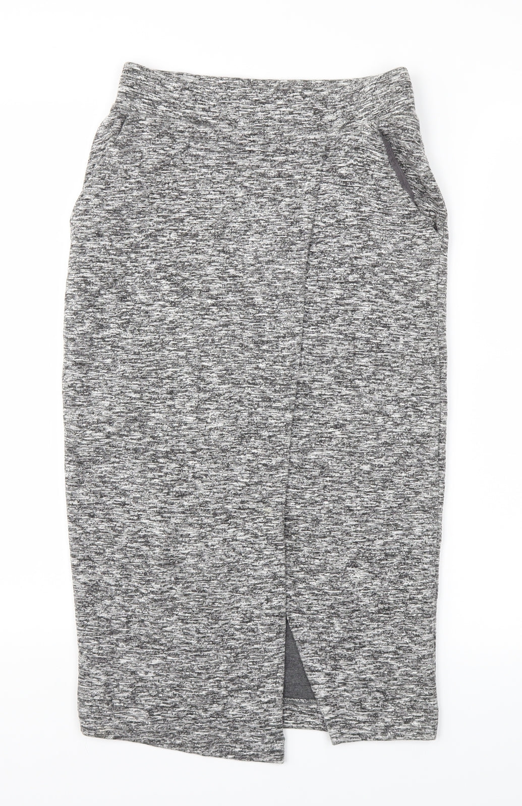 NEXT Womens Grey   A-Line Skirt Size 8  - Stretch waistband