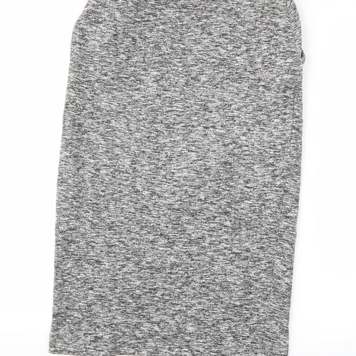 NEXT Womens Grey   A-Line Skirt Size 8  - Stretch waistband