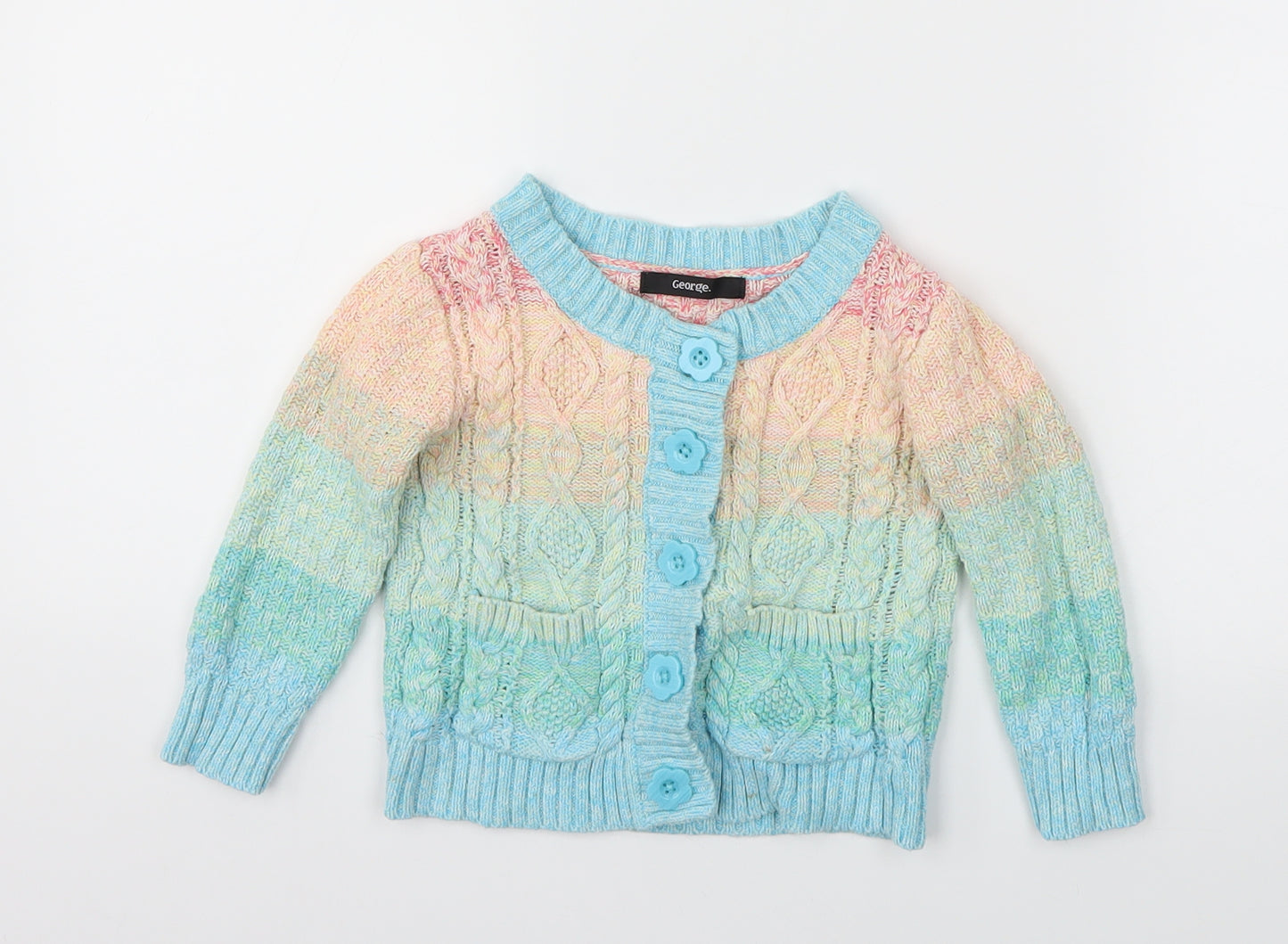George Girls Multicoloured   Cardigan Jumper Size 2 Years