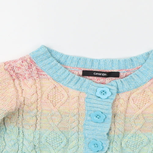 George Girls Multicoloured   Cardigan Jumper Size 2 Years