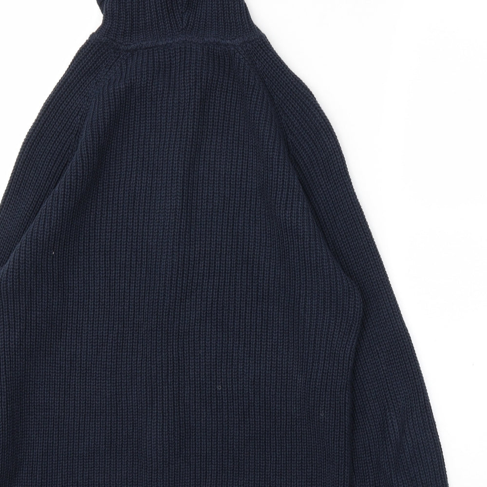 !Solid Womens Blue   Full Zip Jumper Size L