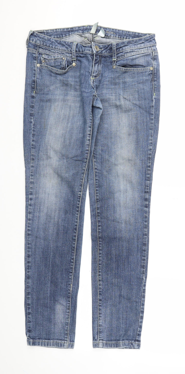 mango jeans Womens Blue Skinny Jeans Size 8 L34 in