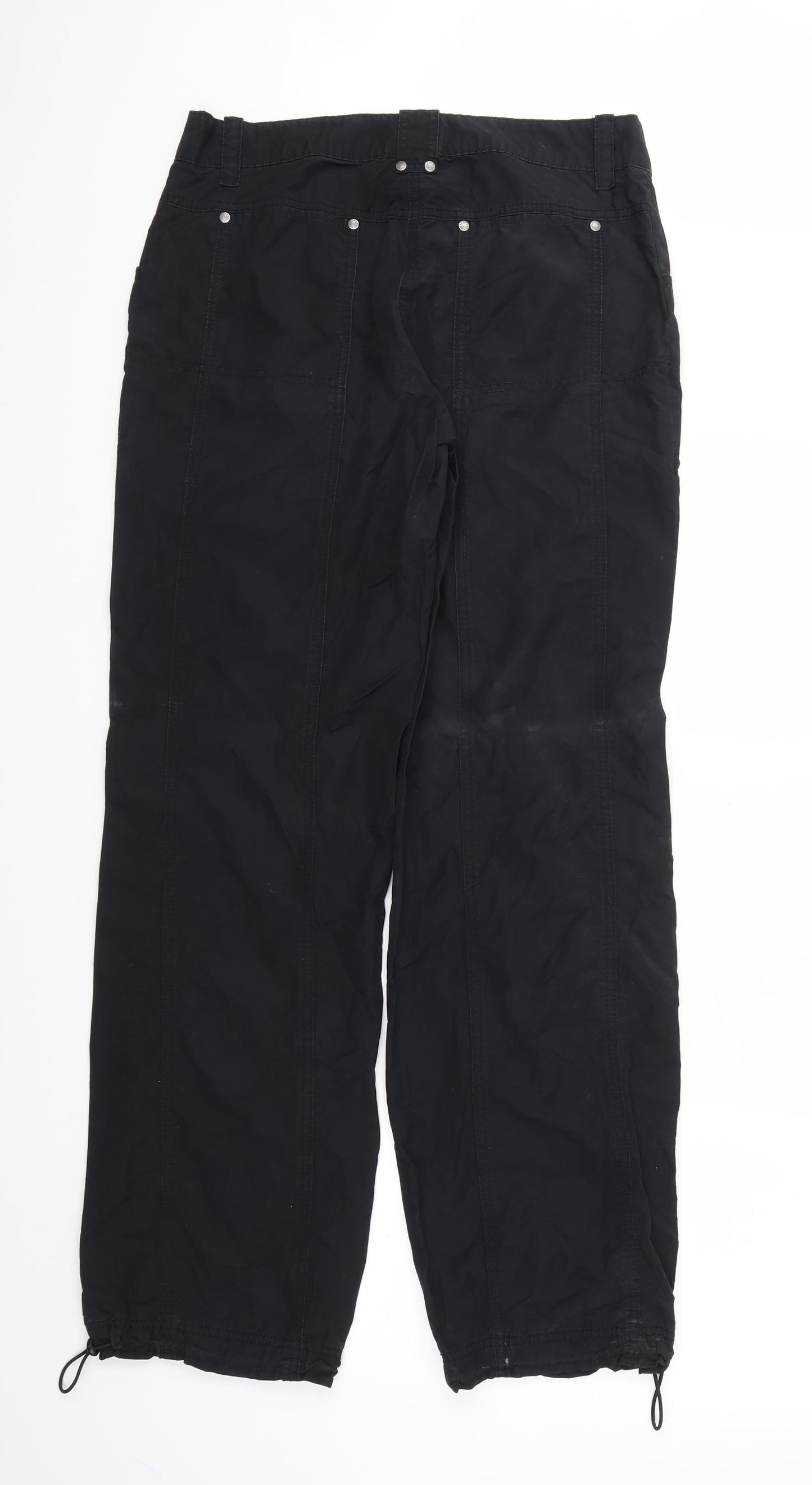 Next  Womens Black   Trousers  Size 12 L32 in