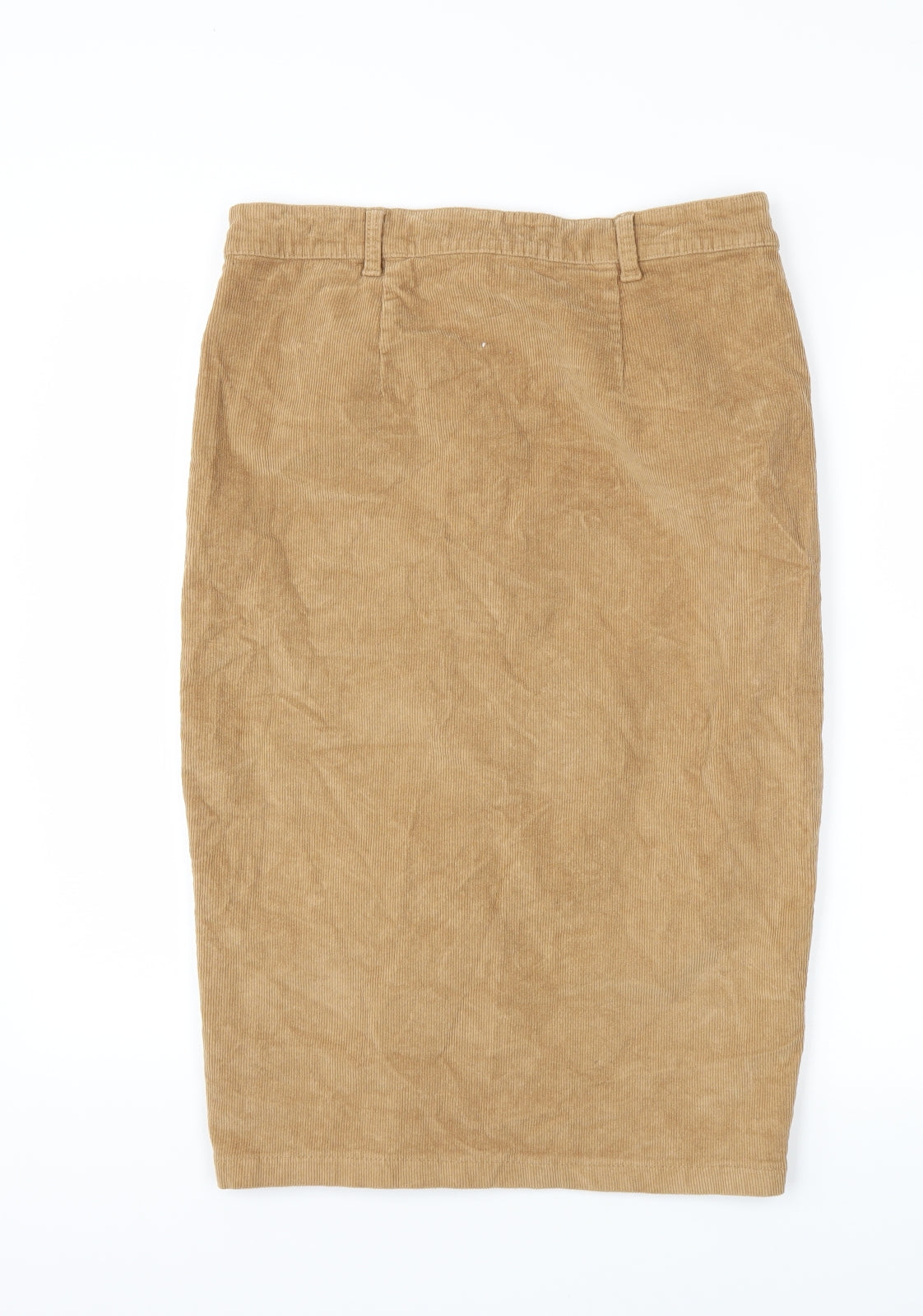 Denim & Co. Womens Brown   A-Line Skirt Size 14