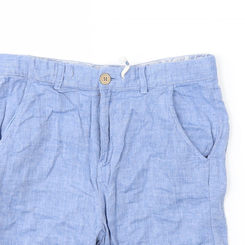 Zara Boys Blue Houndstooth  Chino Shorts Size 11-12 Years
