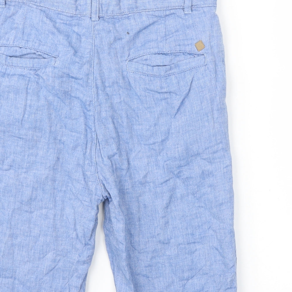 Zara Boys Blue Houndstooth  Chino Shorts Size 11-12 Years